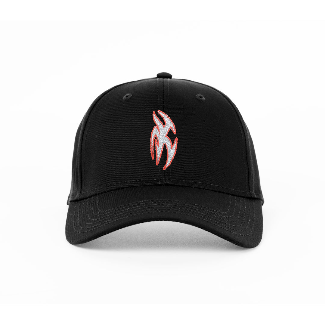 Limosine Shadow Box Hat Black/Silver Sparkle Vinyl