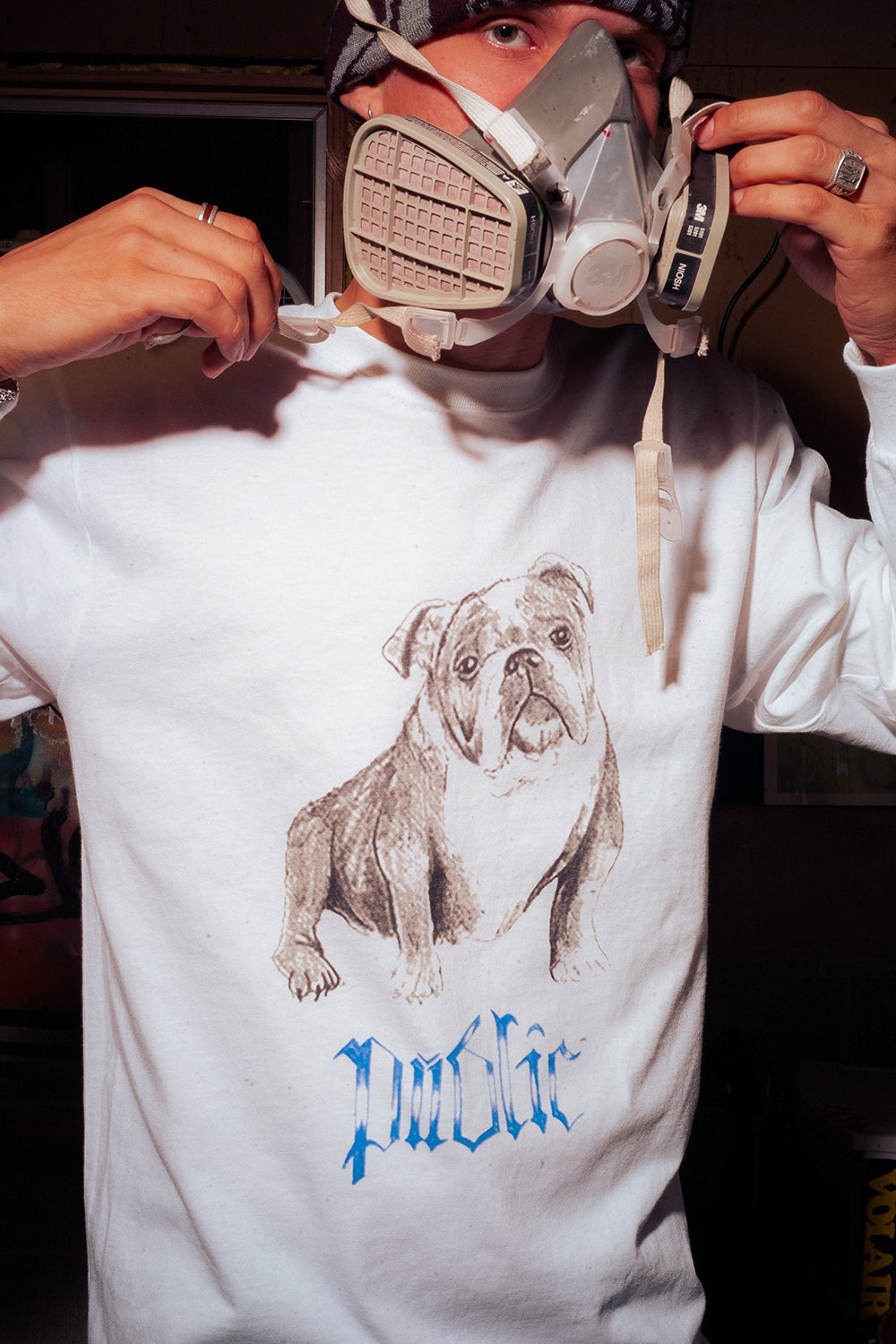 Public Bully Long Sleeve Tee White