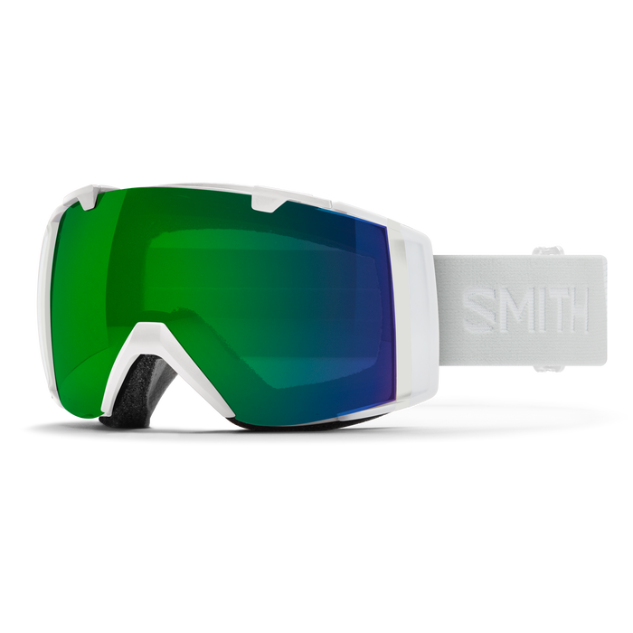 Smith I/O Snowboard Goggles White Vapor + ChromaPop Everyday Green Mirror Lens