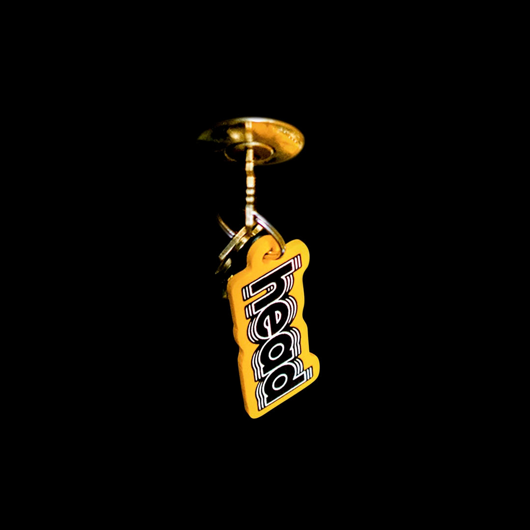Hardhead Vinyl Head Keychain (Yellow)