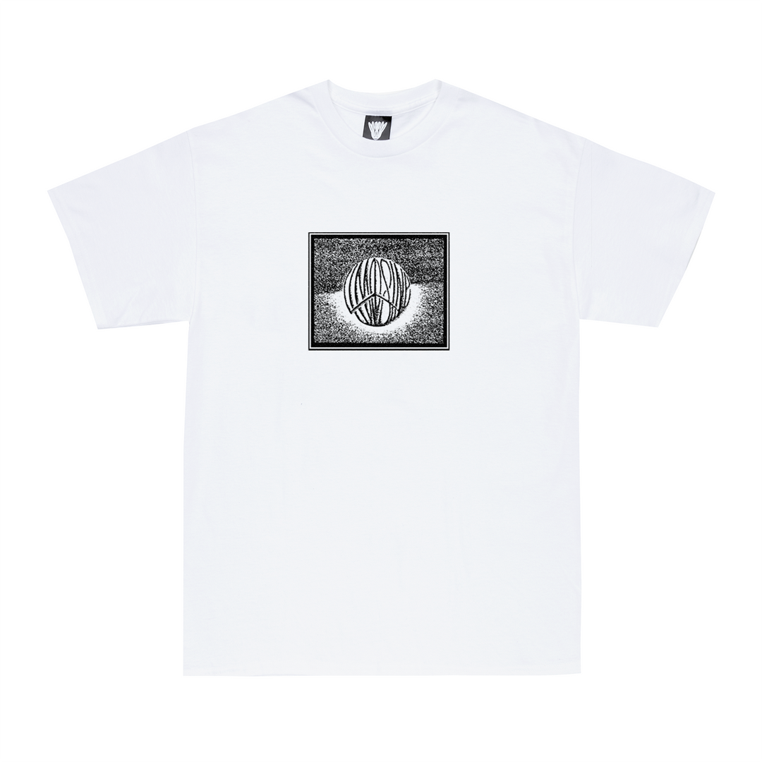 Limosine Peace Ball Tee White