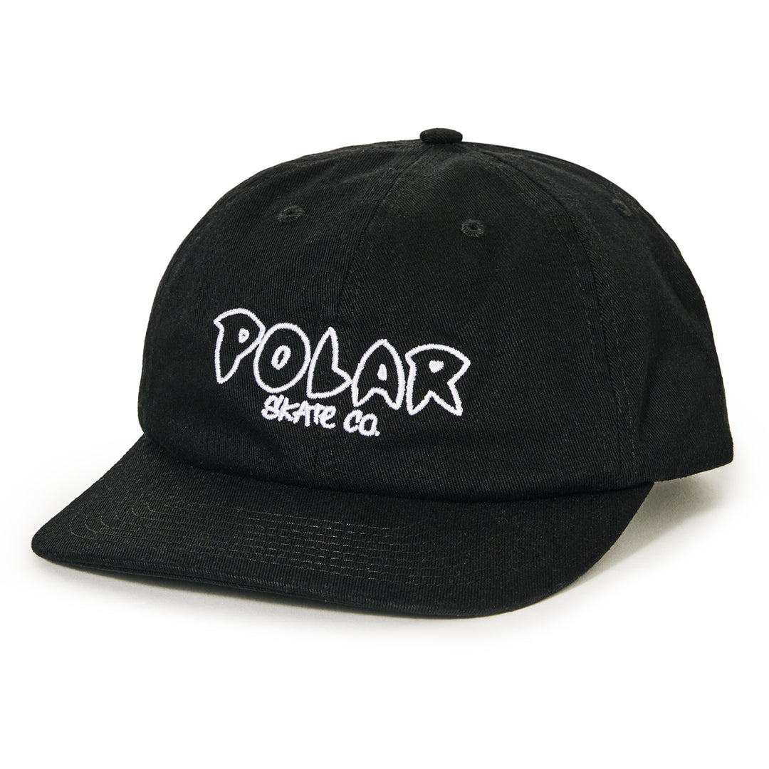 Polar Skate Co. Michael Outline Cap Black