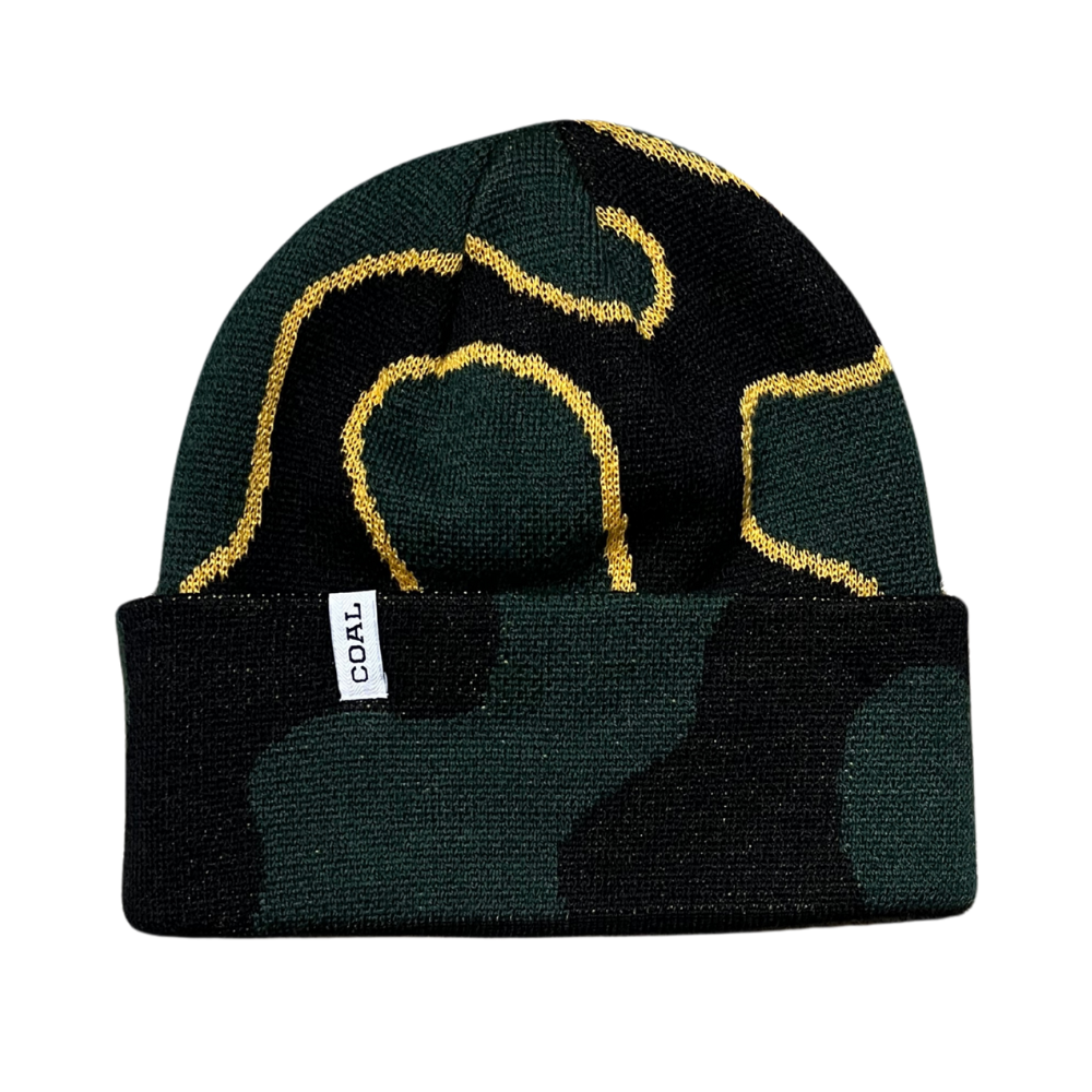 Coal Haines Beanie Dark Green Wave