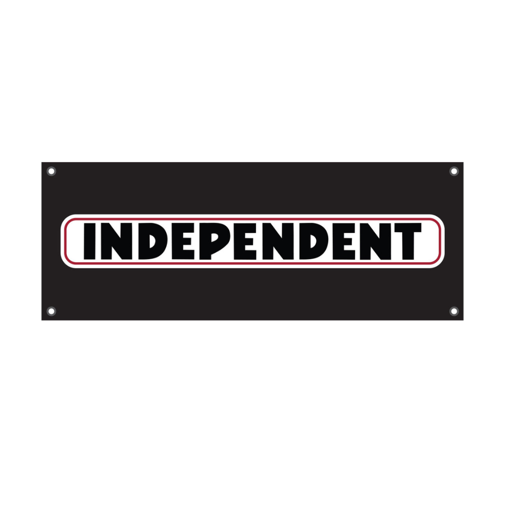 Independent Trucks Bar Logo Vinyl Banner (Black) 48" x 18"