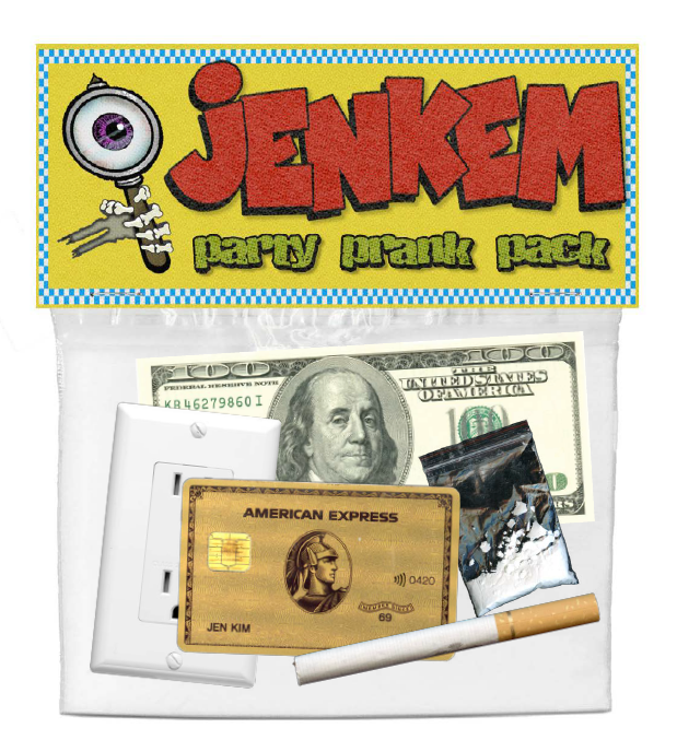 Jenkem Party Prank Sticker Pack