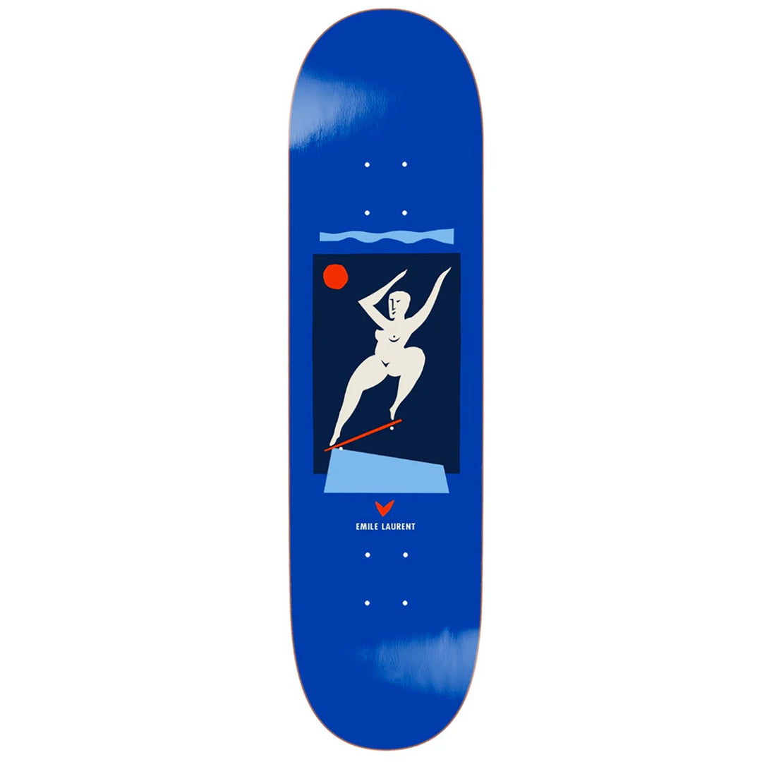 Polar Skate Co. Emile Laurent Crooks Deck (Blue) 8.0"