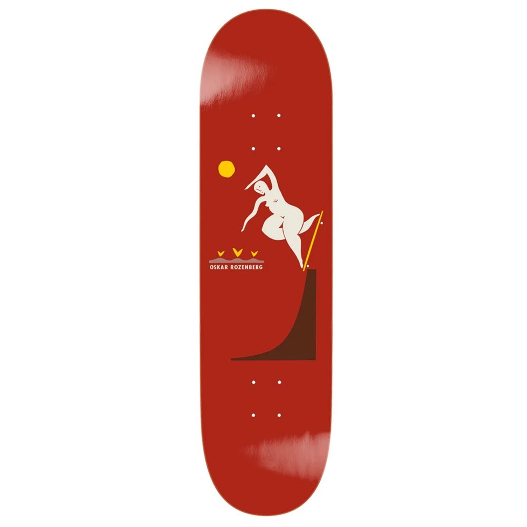 Polar Skate Co. Oskar Rozenberg Bs Noseblunt Burnt Red Deck 8.25"