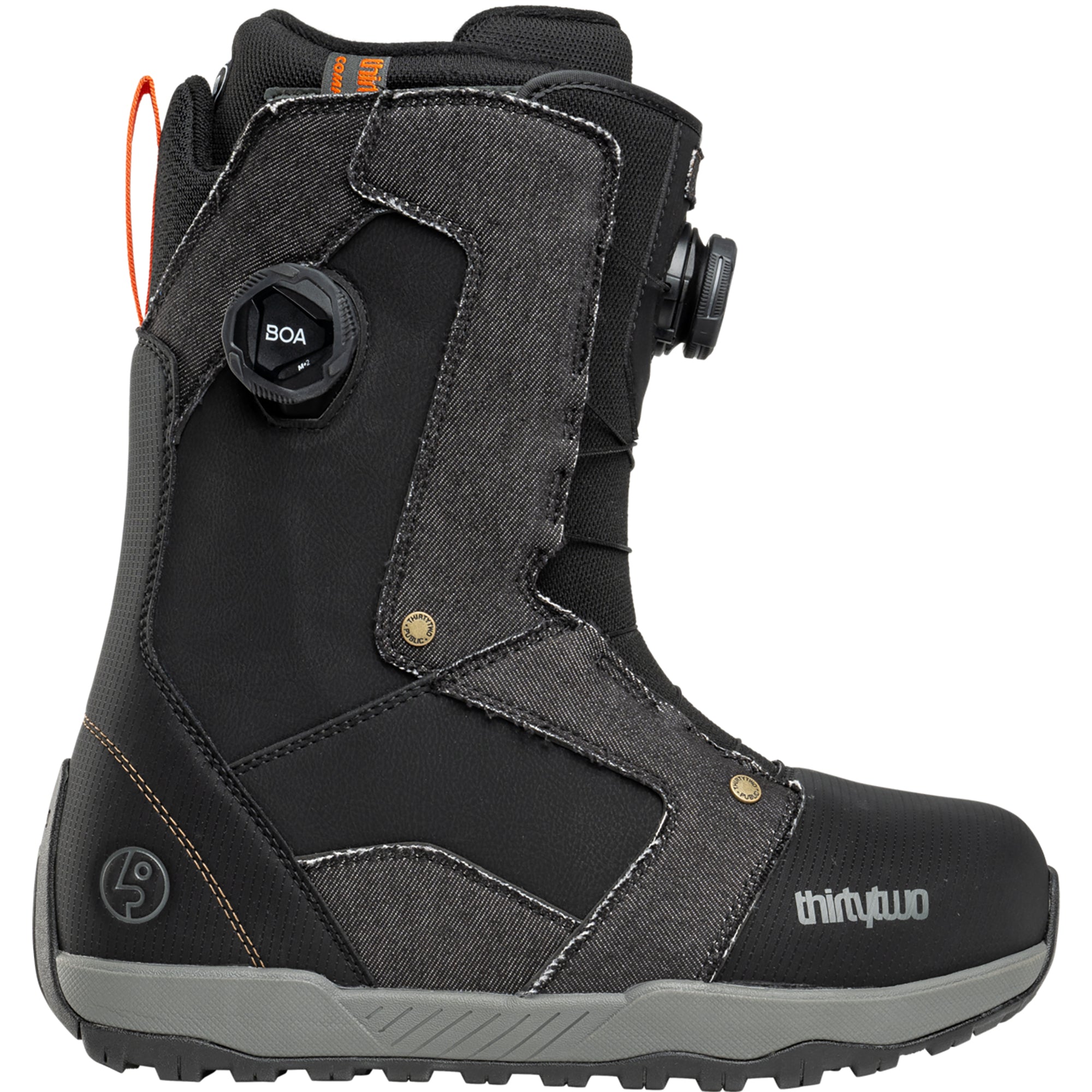 ThirtyTwo x Public STW Double Boa Snowboard Boots Black Denim