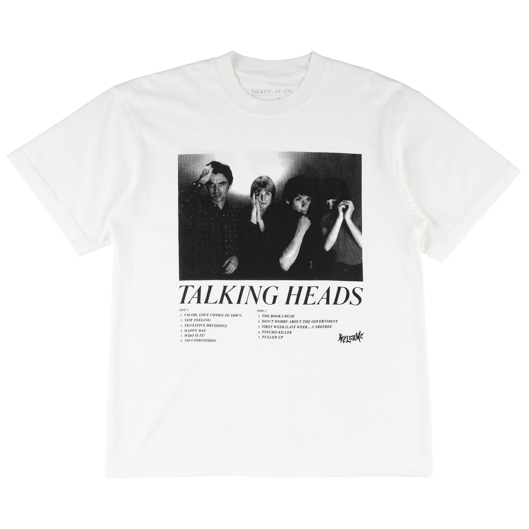 Welcome x Talking Heads Track List Tee White
