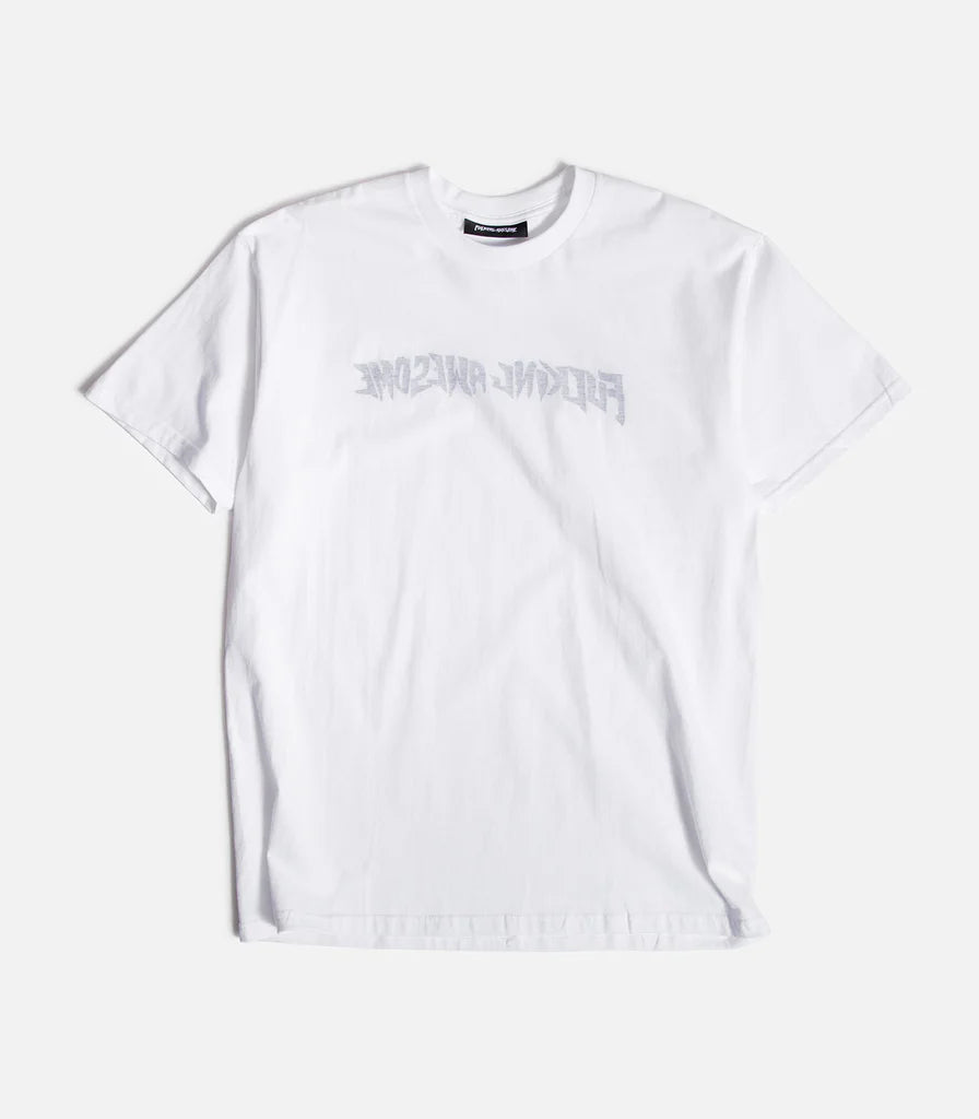 【FUCKING AWESOME】 INSIDE OUT STAMP TEE WHITE Fucking Awesome Inside Out Stamp T-Shirt in White | SVD