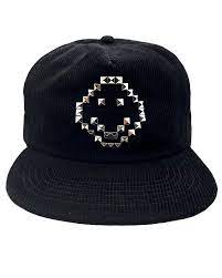 Loosey Loves You Smiley Stud Hat Black Corduory
