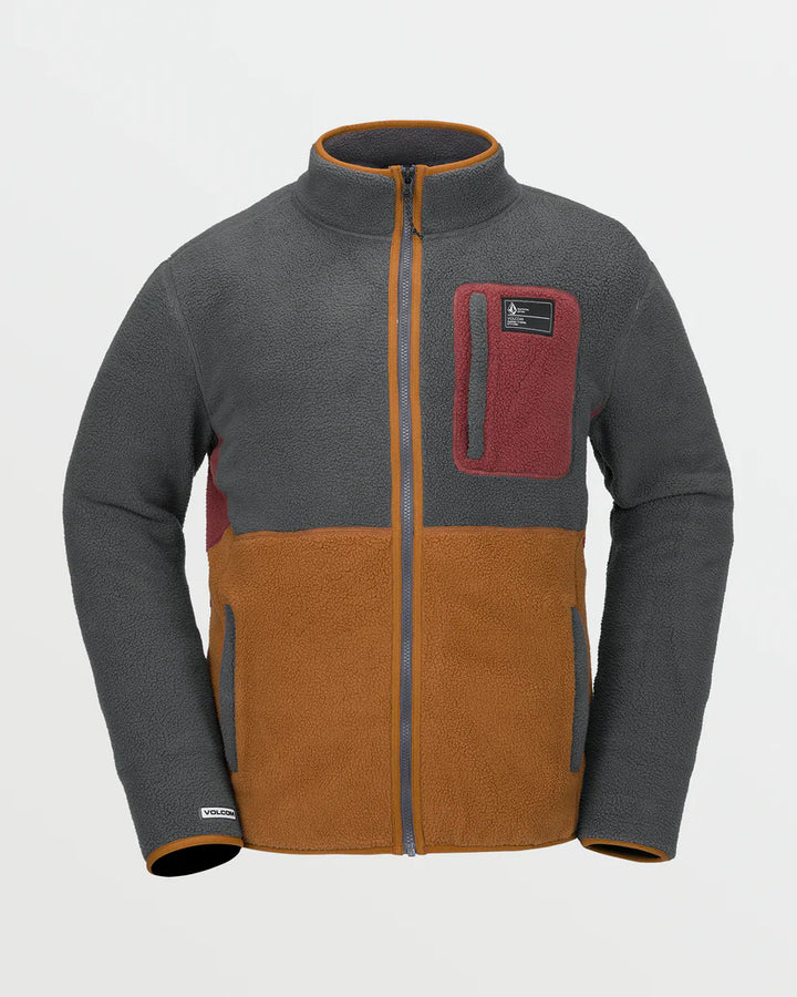 Volcom Fleecer Zip Up Charcoal