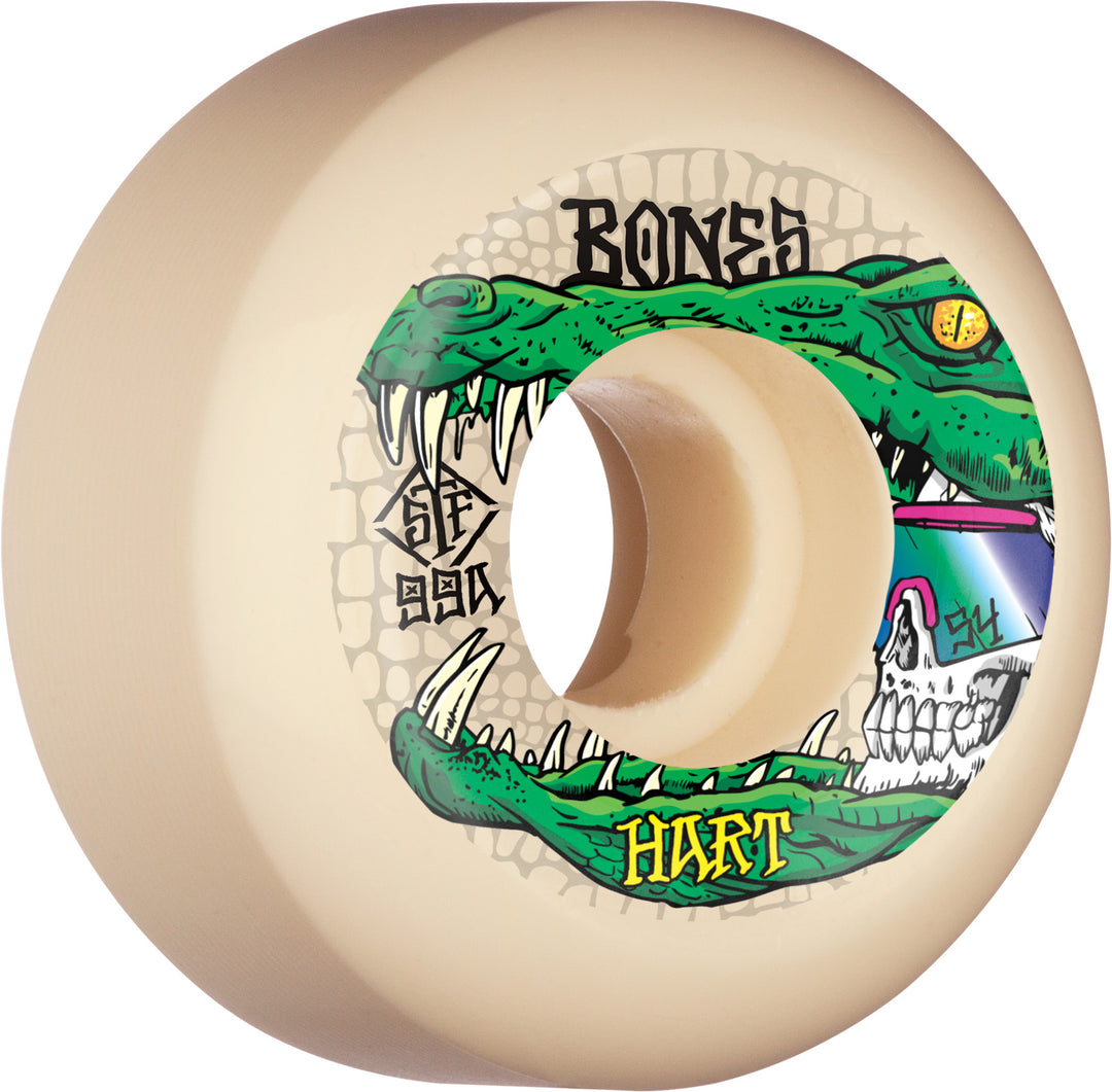 Bones STF Hart Gator Skull V5 Sidecut Wheels 99a 54mm