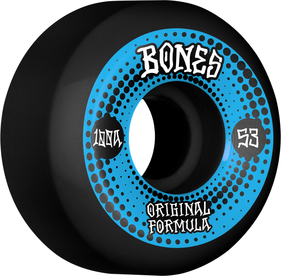 Bones OG Formula V5 Sidecut Wheels Black 100a 53mm