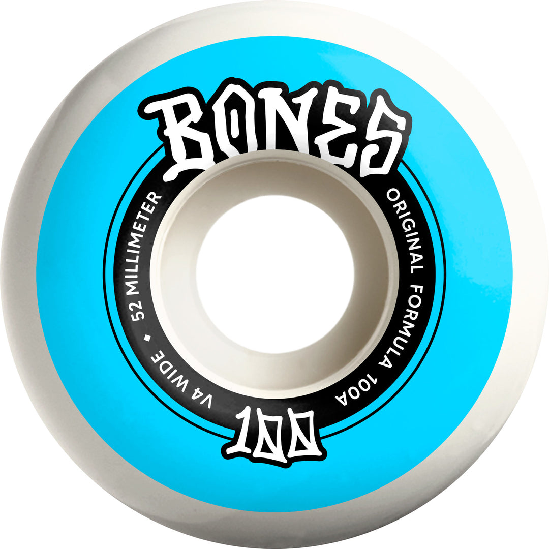 Bones 100's V4 Wide Wheels 100a 52mm