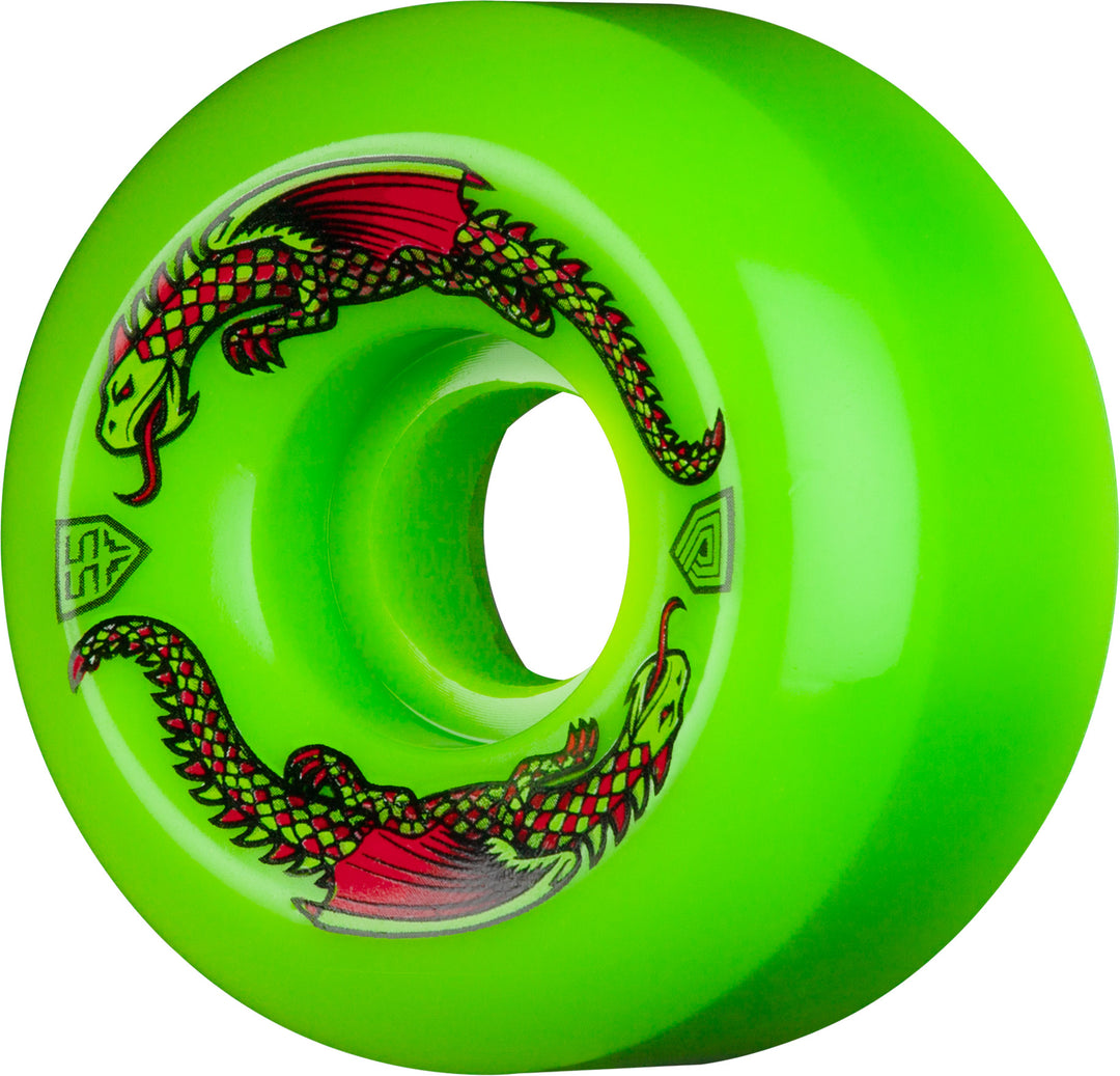 Powell Dragon Formula Green Wheels 93a 55 x 35mm