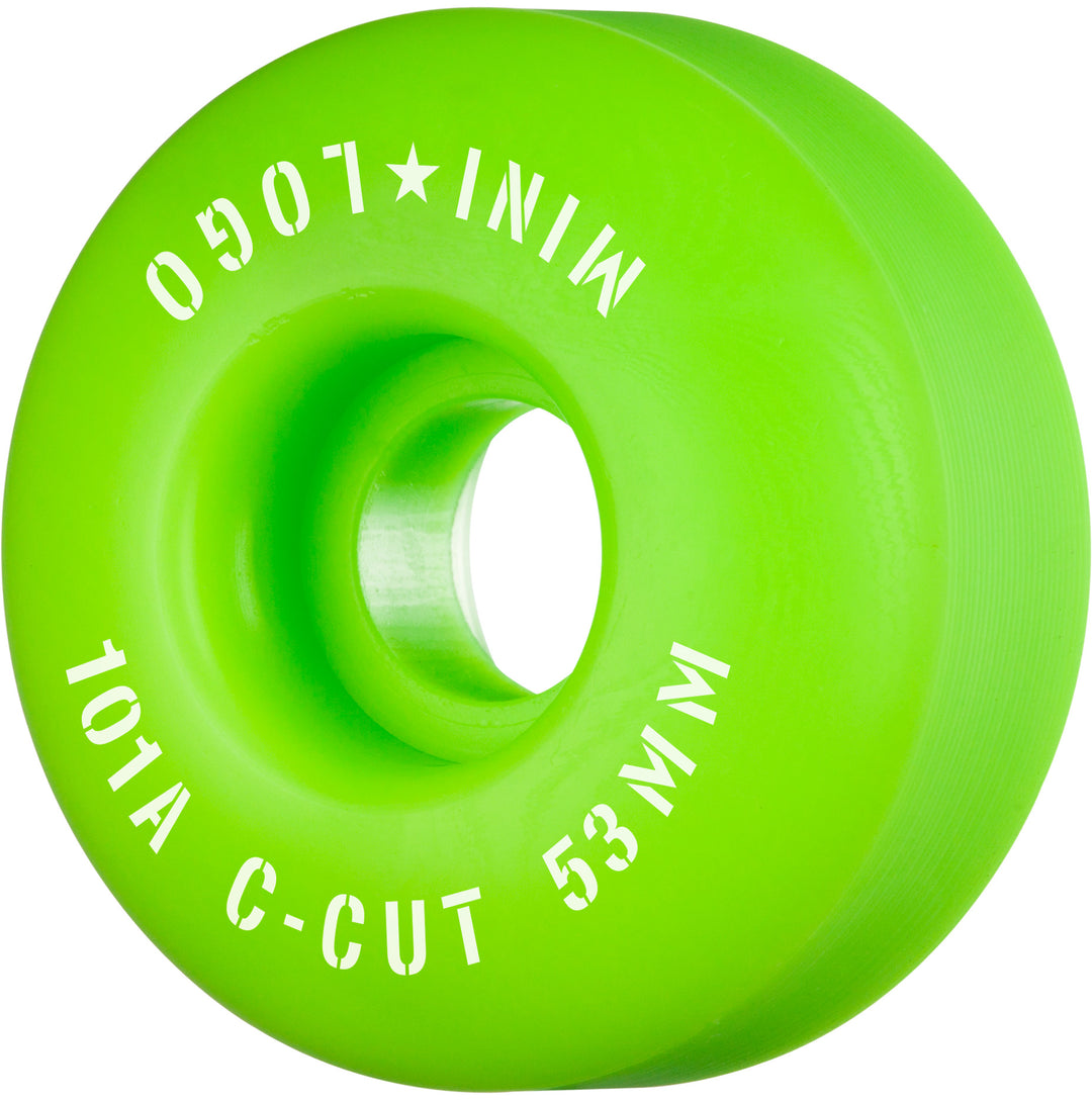 Mini Logo Skateboard Wheels C-Cut "2" Green 101a 53mm