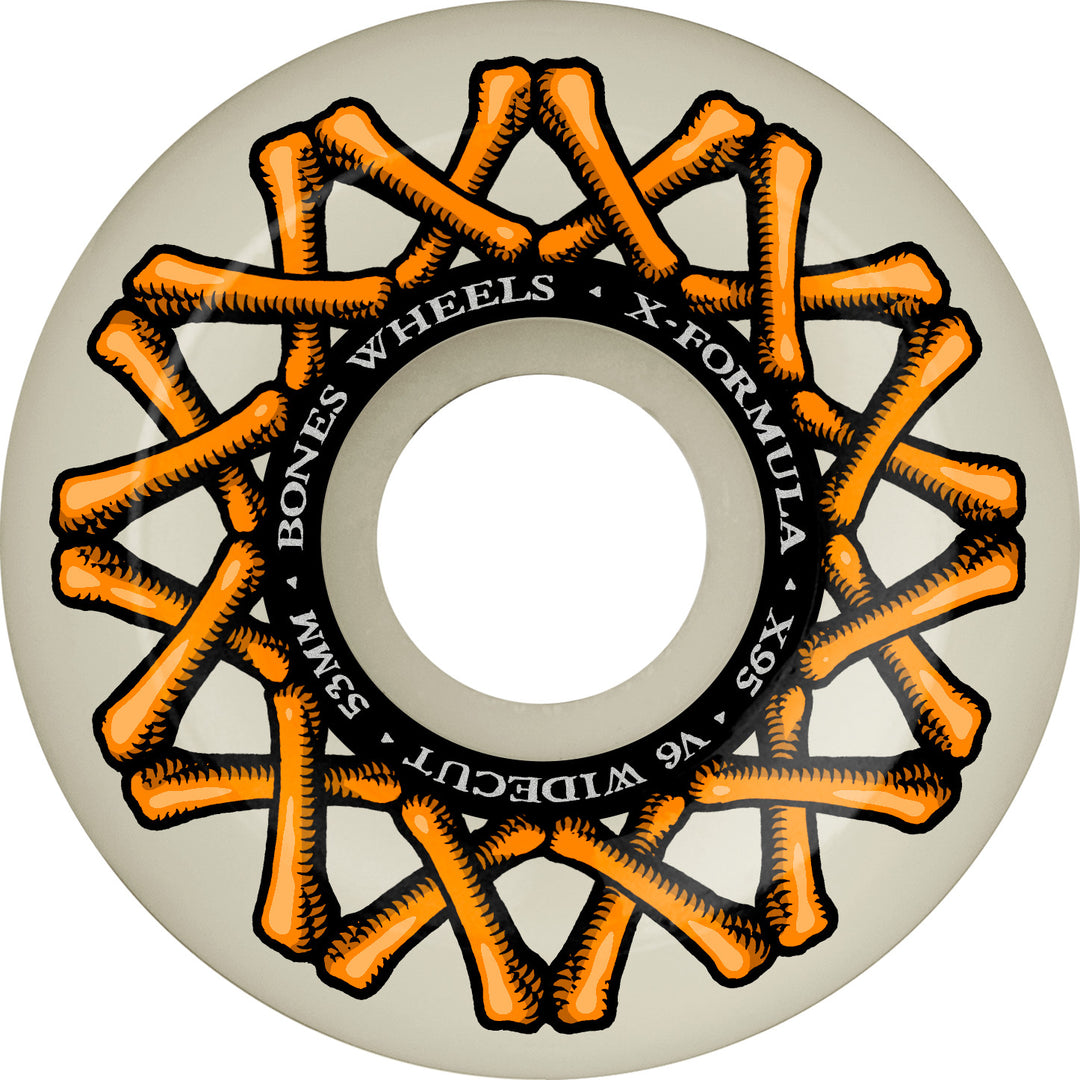Bones X-Formula XF C6 Widecut 95A Skateboard Wheels 53mm