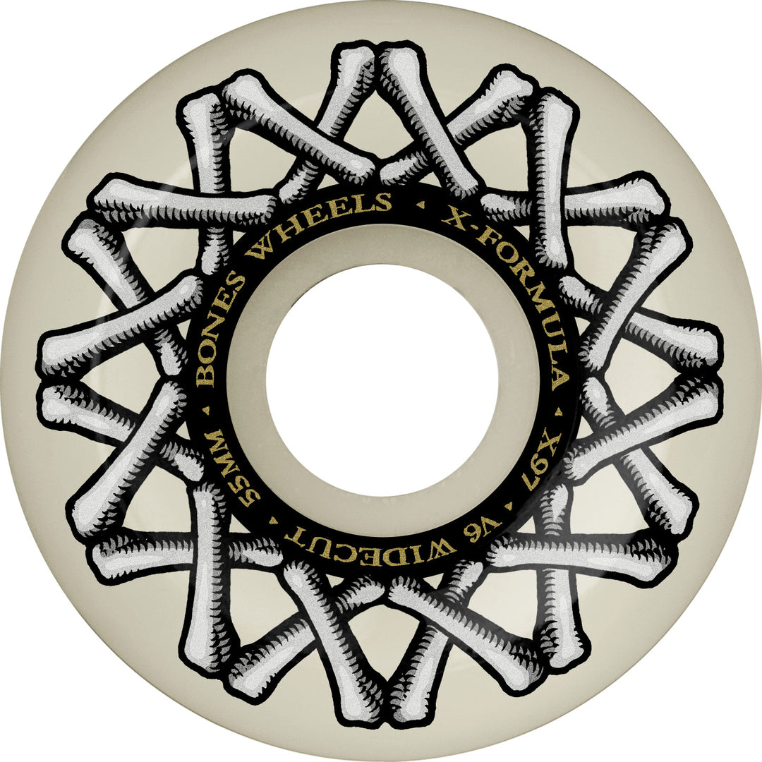 Bones X-Formula XF C6 Widecut 97A Skateboard Wheels 55mm