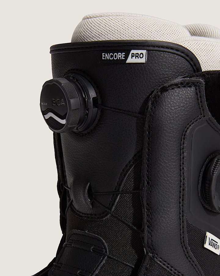 Vans Encore Pro Snowboard Boots Black/Marshmallow White