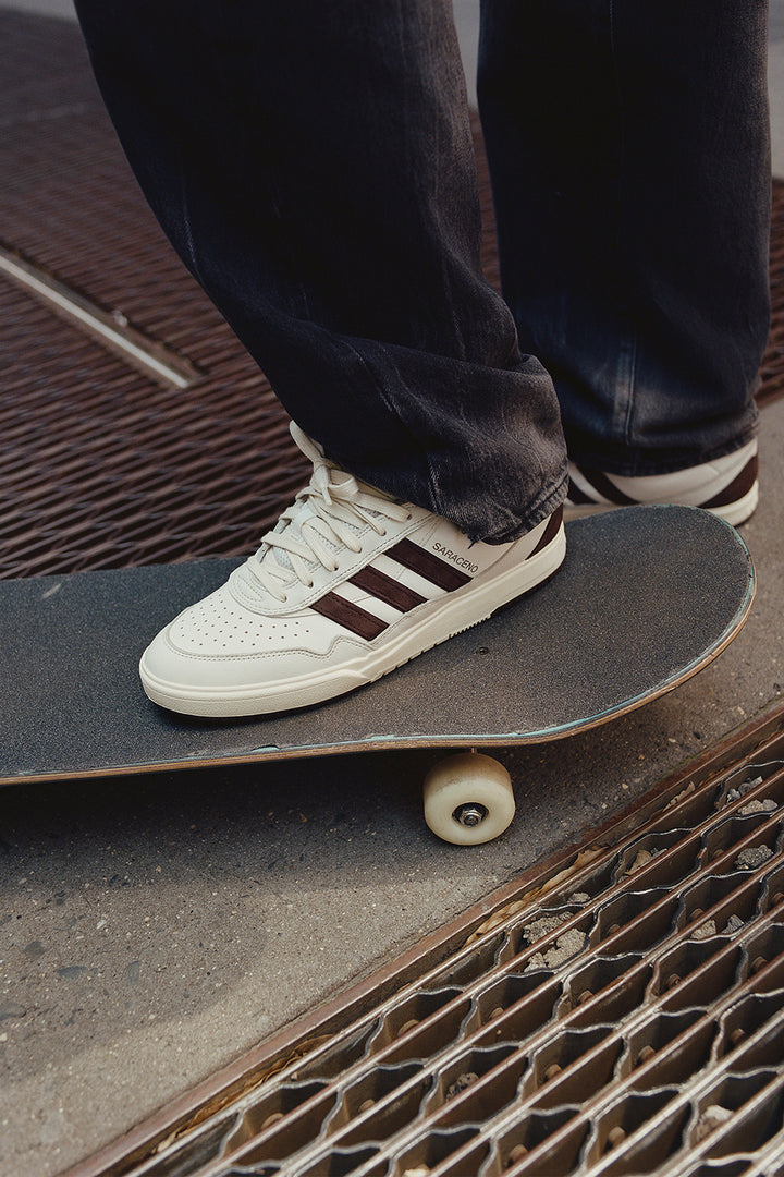 Adidas Tyshawn II x Zach Saraceno Crystal White/Shadow Brown