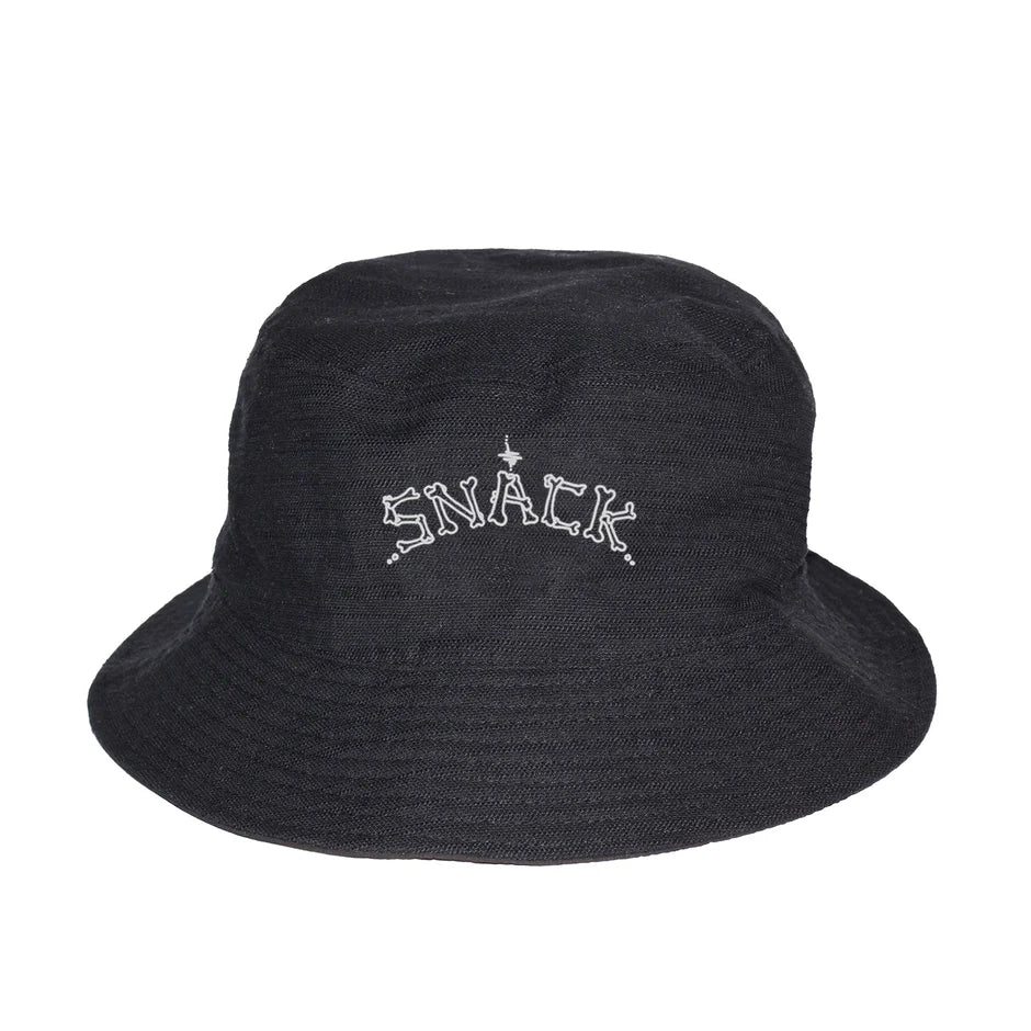 ★ ★ Unisex Black AOP Reversible Bucket Hat K511 Snack Bones Reversible Bucket Hat Black – Eastern Boarder
