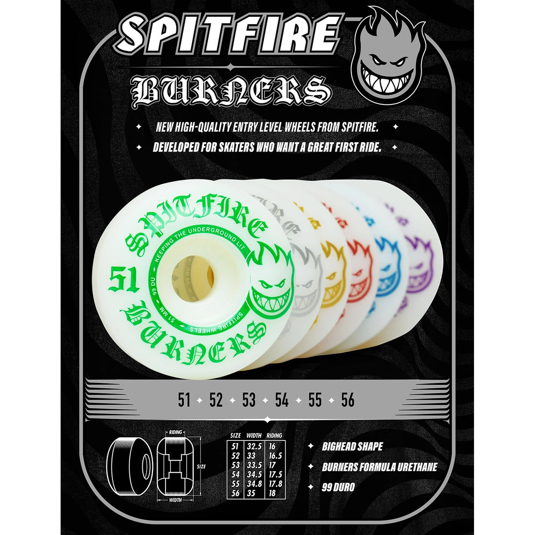 Spitfire Burner Wheels 99d 51mm