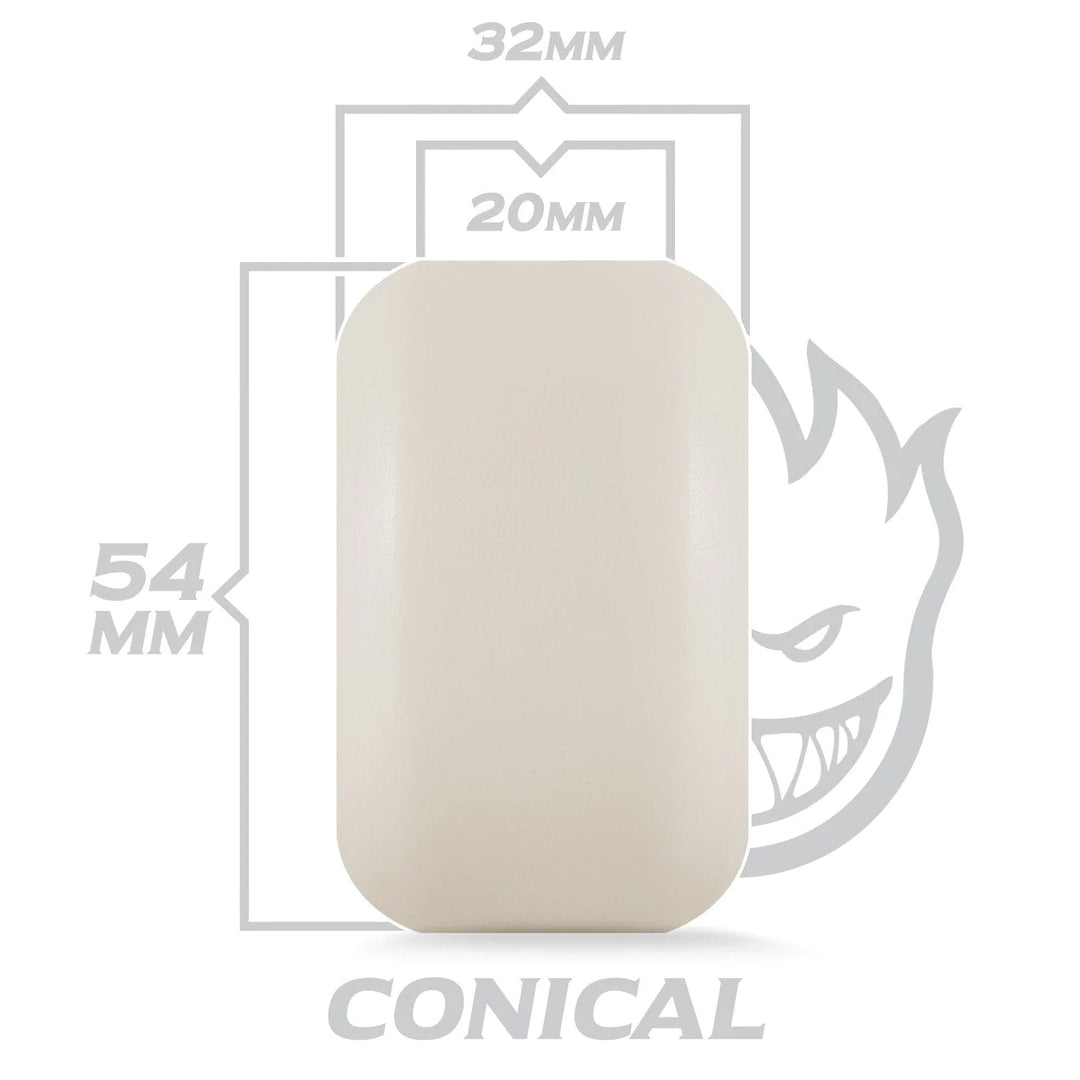 Spitfire F4 Conical Yellow Print Wheels 99D 56mm