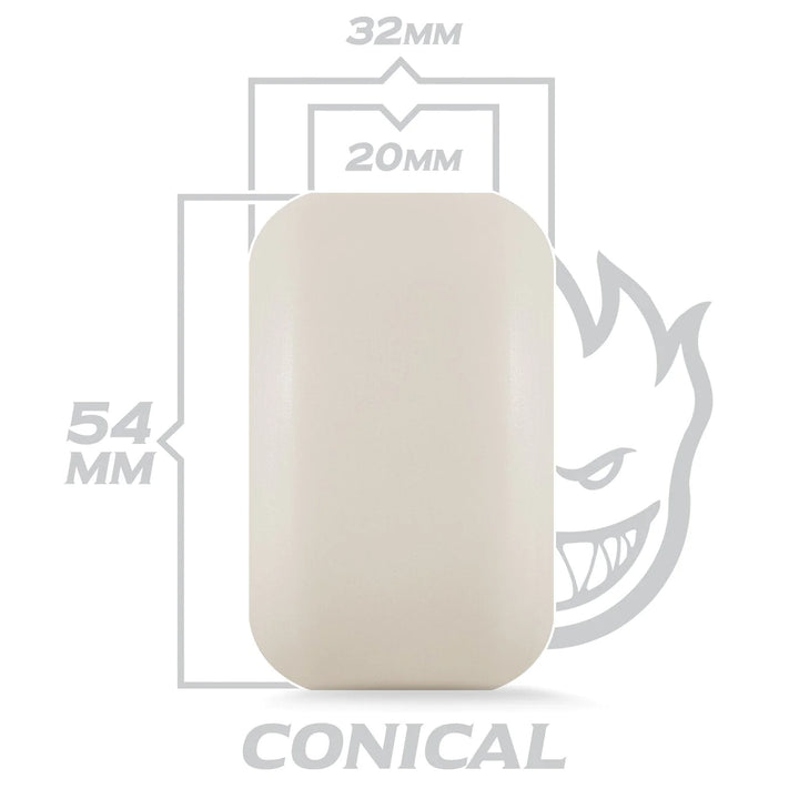 Spitfire F4 Conical Yellow Print Wheels 99D 56mm