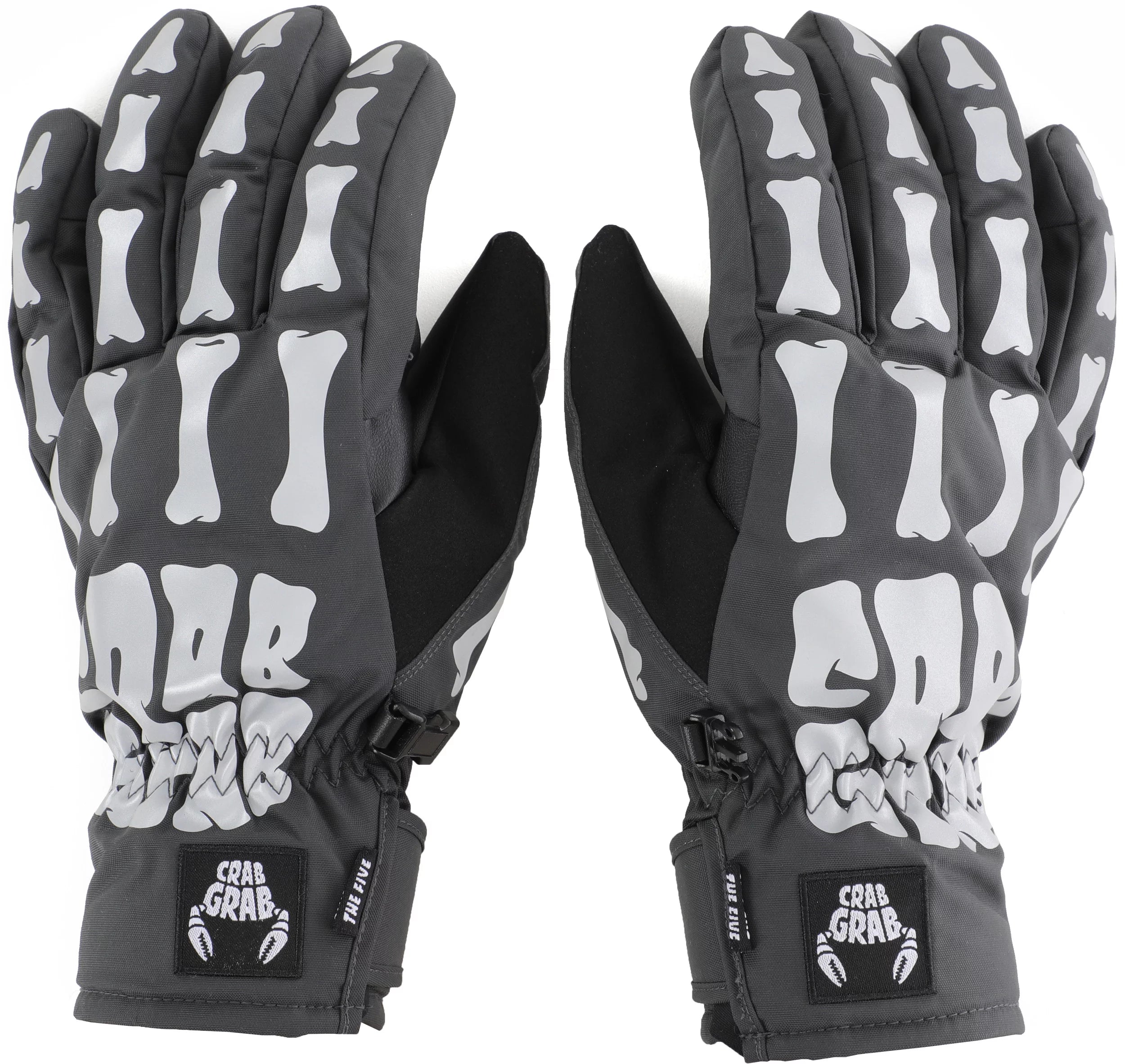 Crab Grab Five Glove Bones Reflective – Eastern Boarder