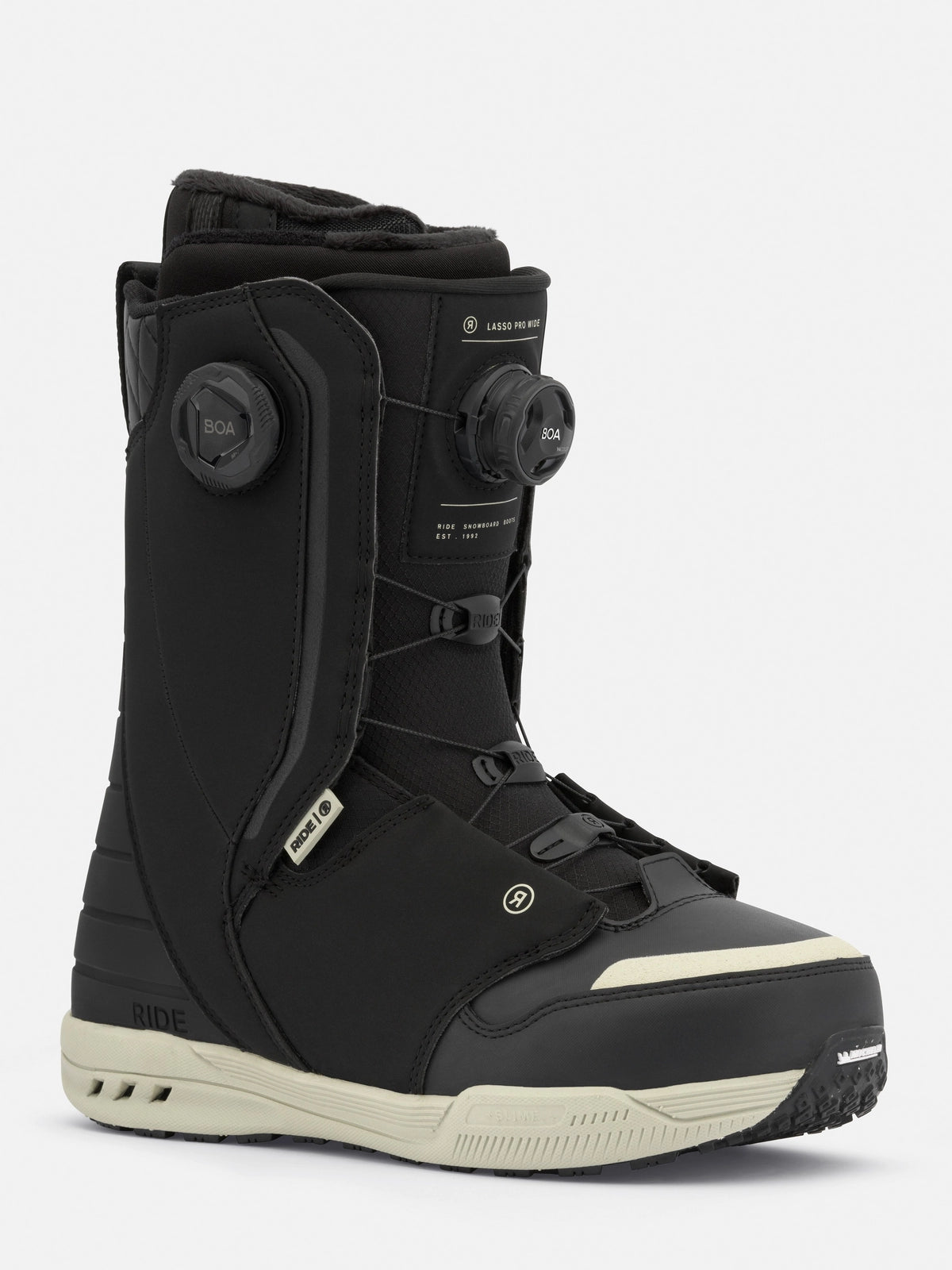 Ride Lasso Pro Wide Snowboard Boots Black – Eastern Boarder