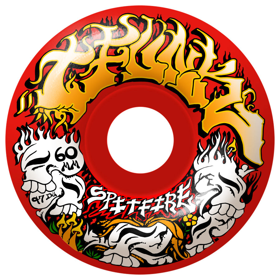 Spitfire F4 Savie T-Funk Wheels Red 97 60mm