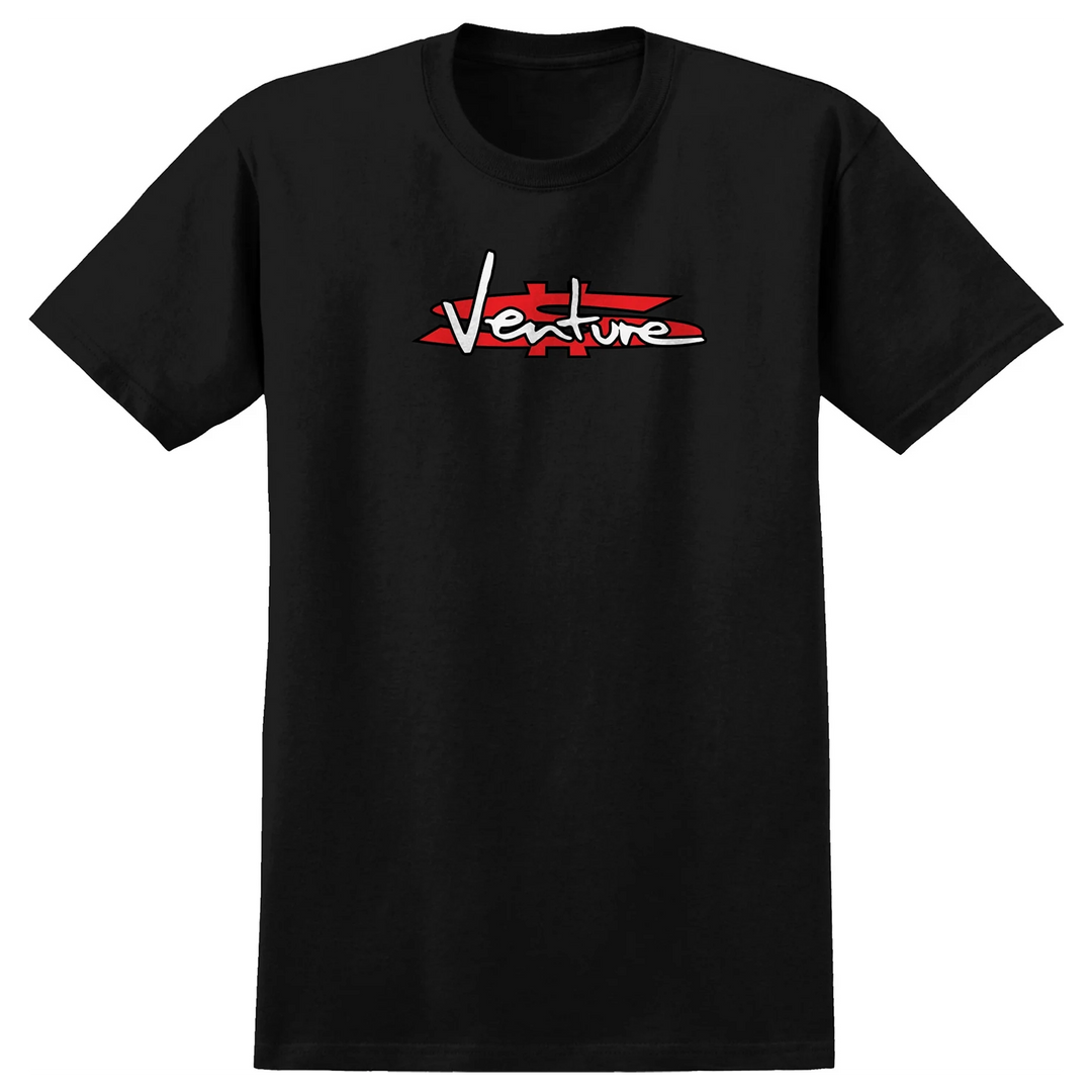 Venture Paid Tee Black