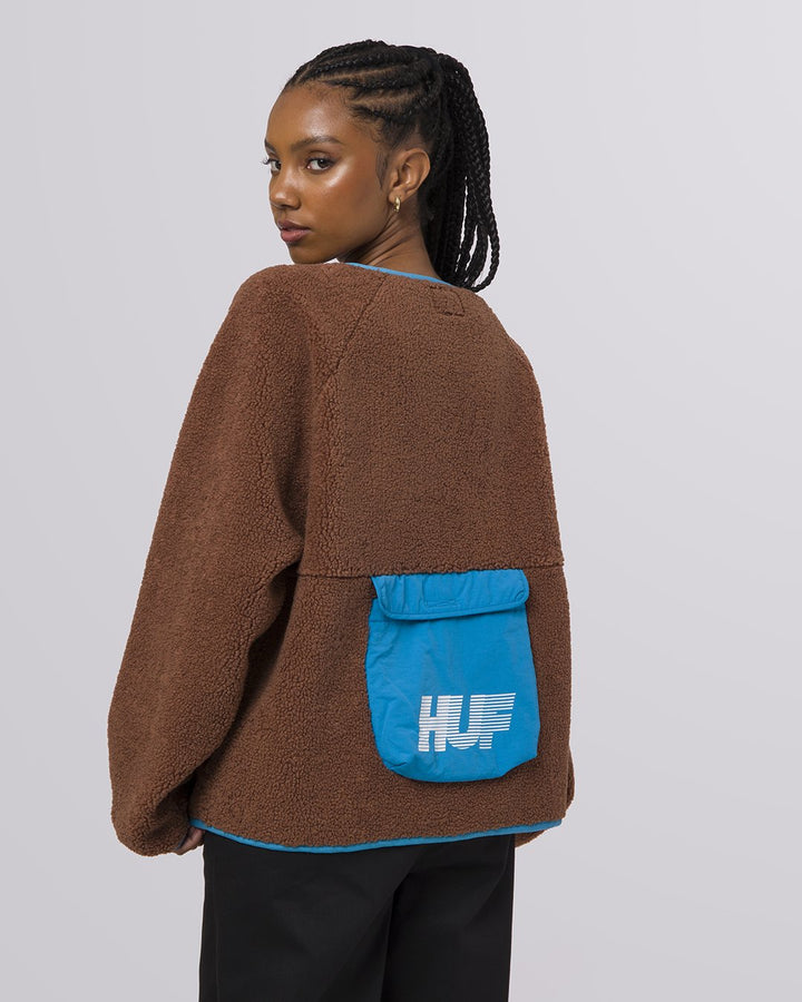 Huf 10k Sherpa Jacket Dust Brown