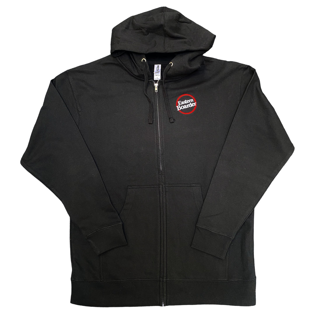 EasternBoarder Small Dot Full Zip Sweatshirt Black