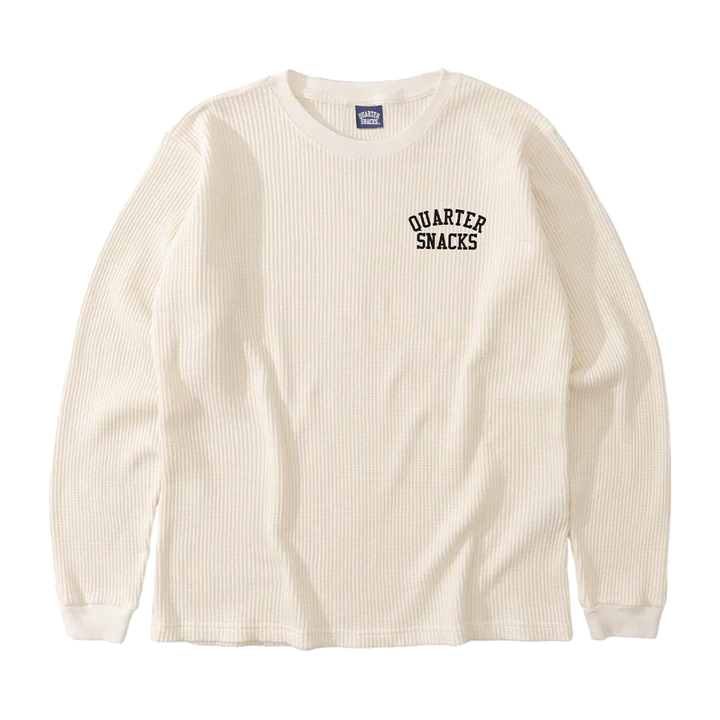 Quartersnacks Printed Thermal Longsleeve Tee Bone