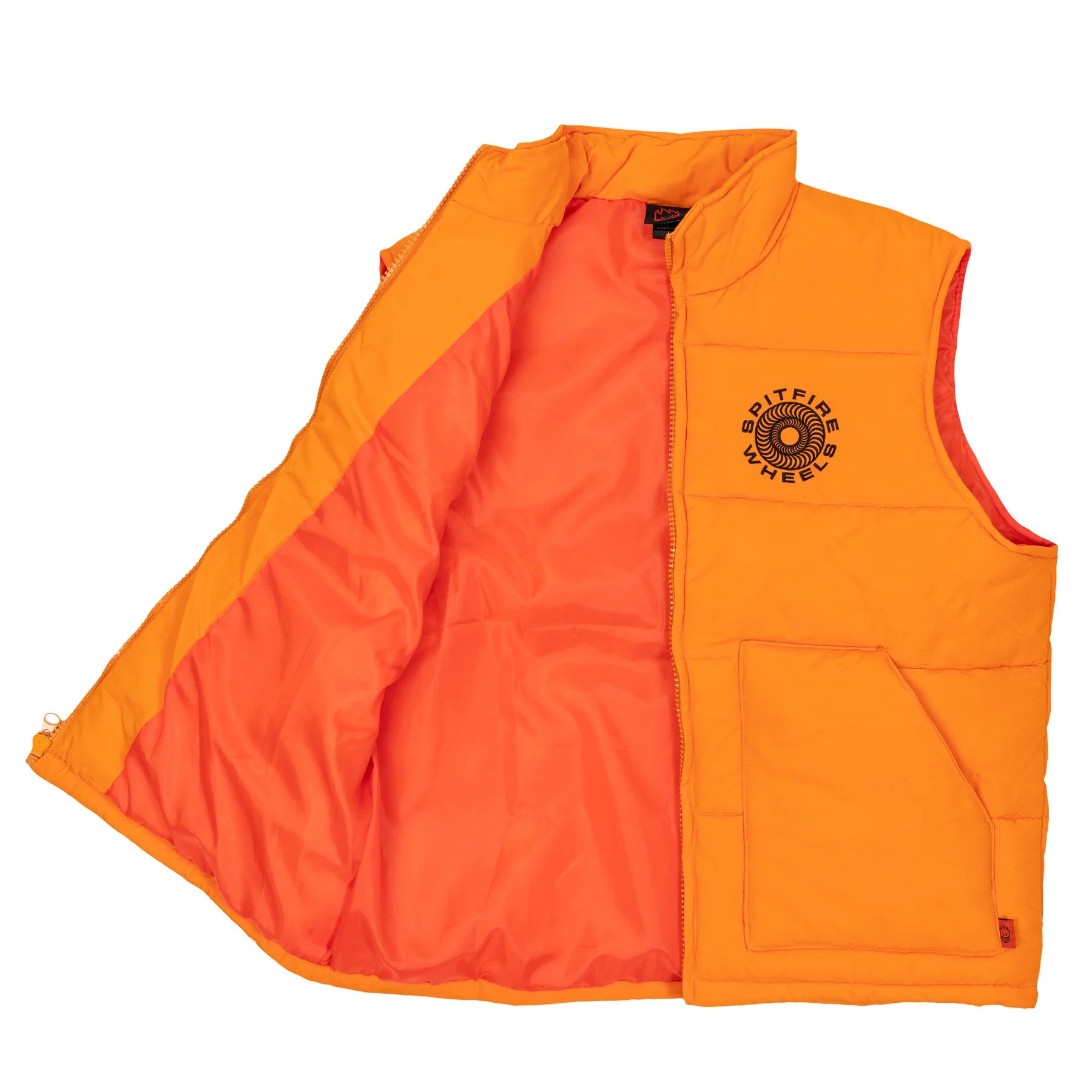 Spitfire Classic '87 Swirl Puff Vest Orange w/Black