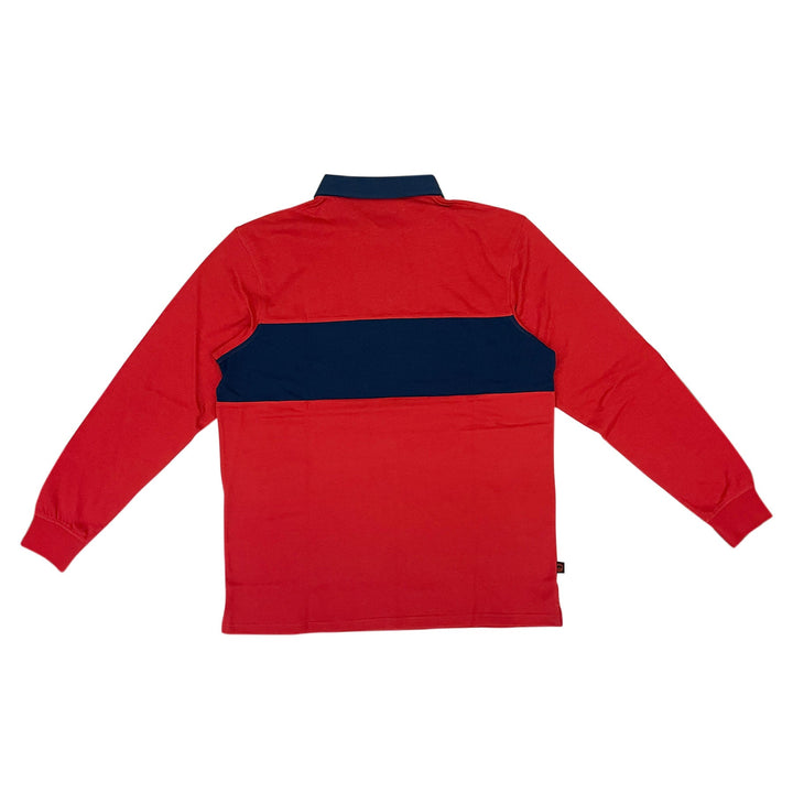 Spitfire Geary Rugby Shirt - Red/Navy/Gold