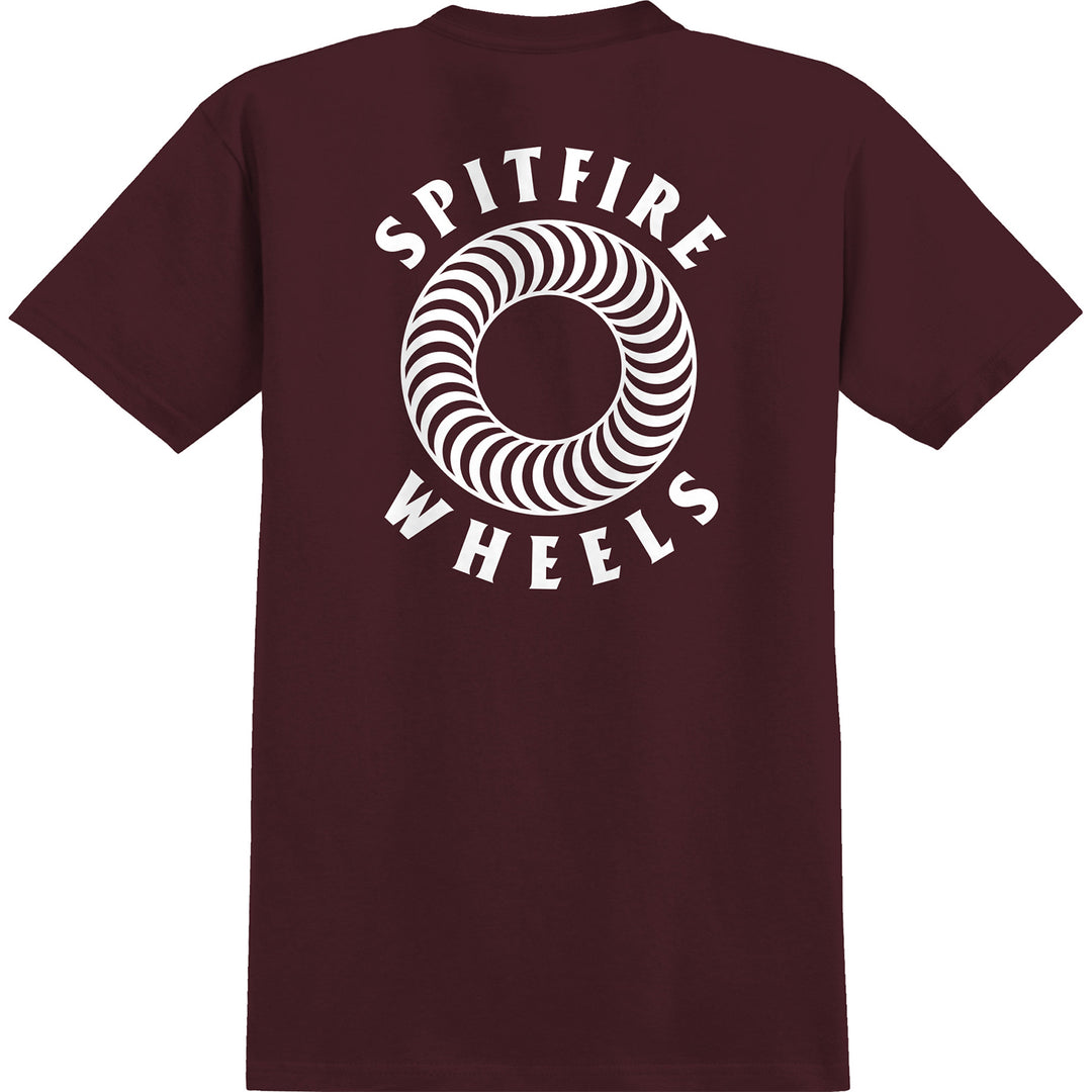 Spitfire Hollow Classic Pocket Tee Maroon/White