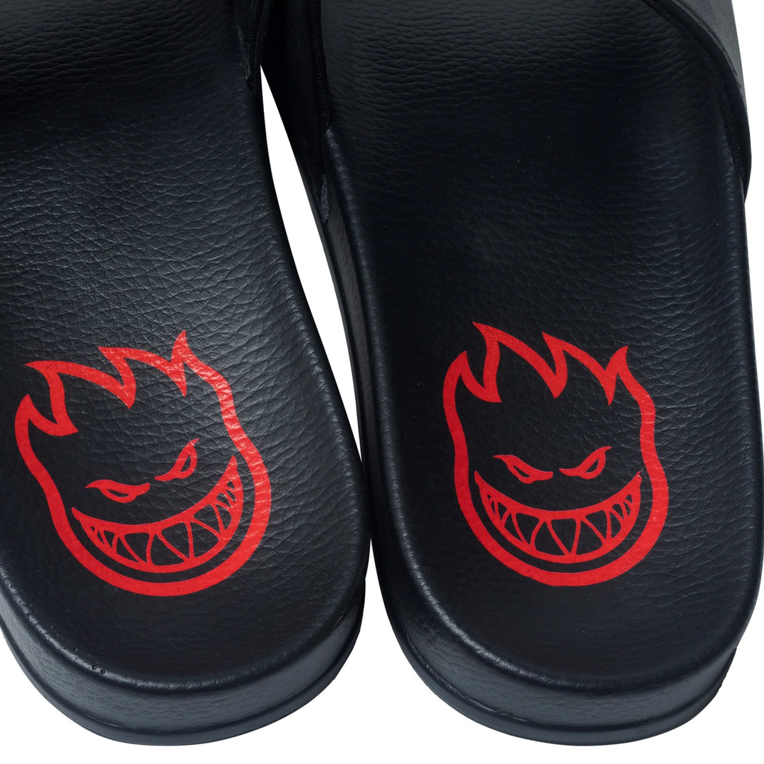 Spitfire Demonseed Script Slide Sandals Black/Red/White