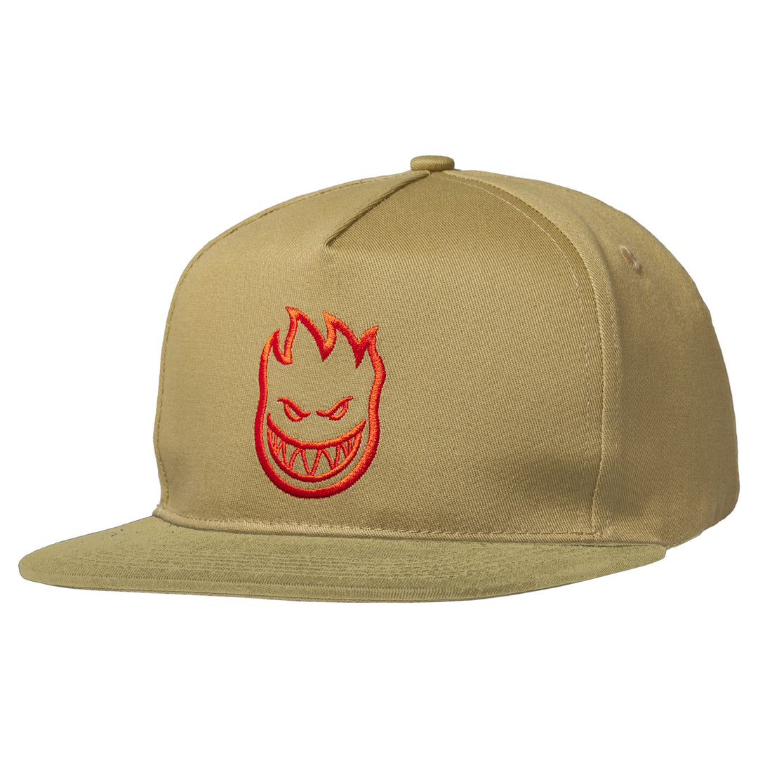 Spitfire Bighead Snapback Hat Tan/Red