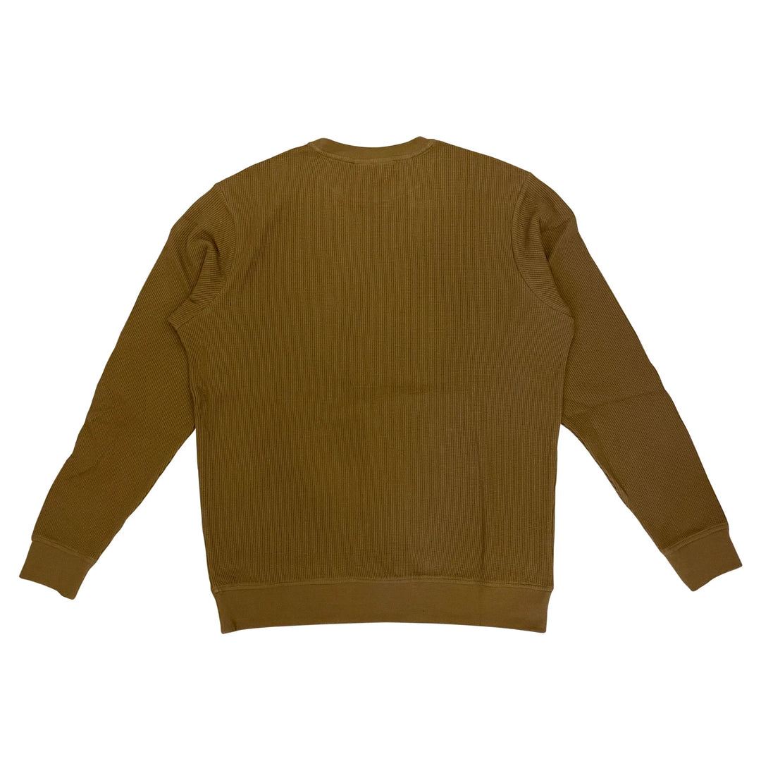 Anti Hero Lil Black Hero Outline Waffle Knit Crewneck Brown