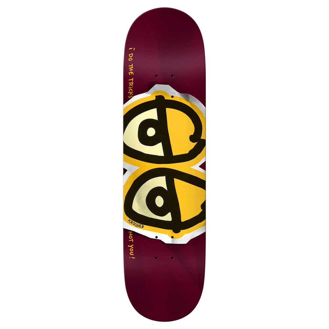 Krooked DBX Eyes Deck Wine 8.5"