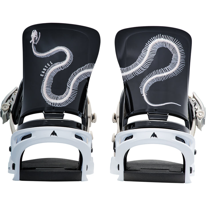 Burton Men's Cartel Snowboard Bindings Skeleton Snake