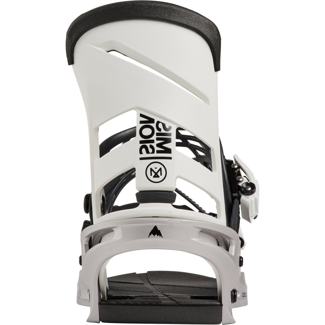 Burton Men's Mission Snowboard Bindings White/Silver