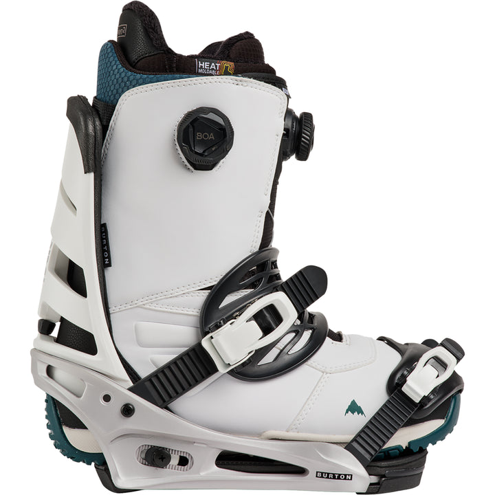 Burton Men's Mission Snowboard Bindings White/Silver