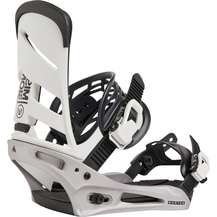 Burton Men's Mission Snowboard Bindings White/Silver