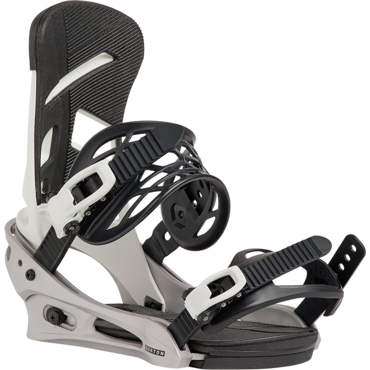 Burton Men's Mission Snowboard Bindings White/Silver