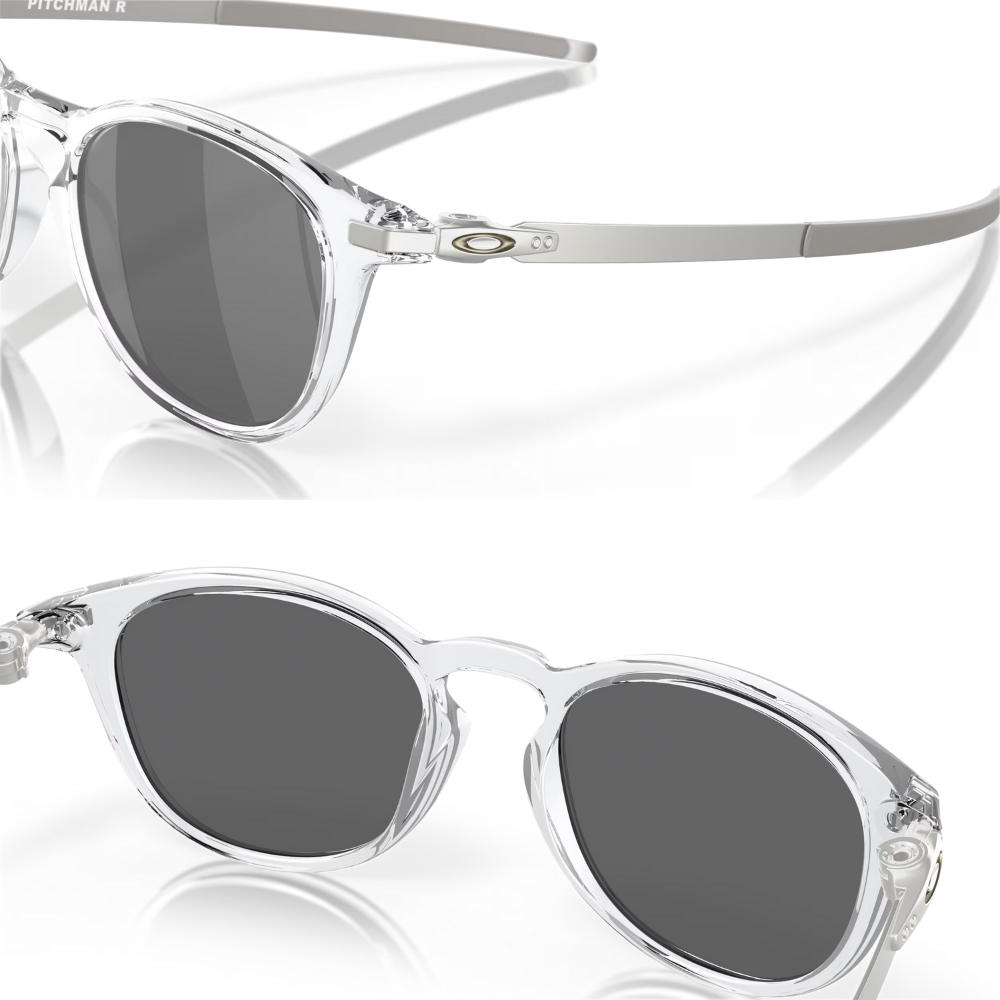 Oakley Pitchman R Sunglasses Polished Clear (Prizm Black)