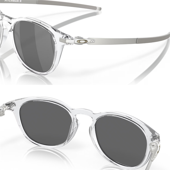 Oakley Pitchman R Sunglasses Polished Clear (Prizm Black)